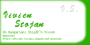 vivien stojan business card